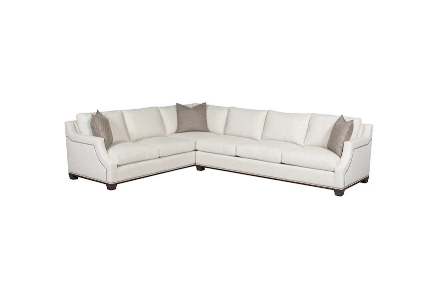 Michael Weiss - Abingdon 2 Pc Customizable Sectional Sofa by Vanguard Furniture at Esprit Decor Home Furnishings